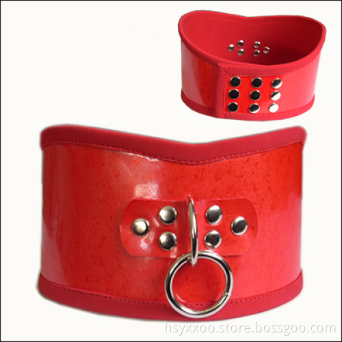 Erotic Black Leather Neck Collars with rivet Adult Games Sex Toys Fetish SM Bondage Collar Belt Sex Products